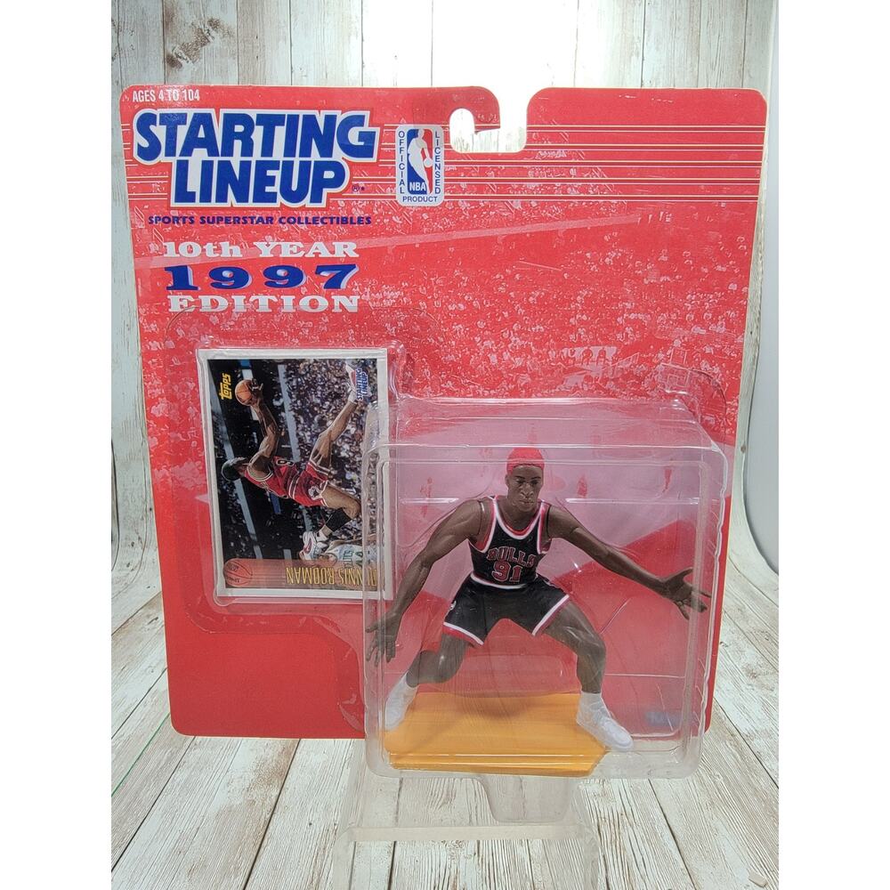 Chicago Bulls DENNIS RODMAN Red Hair : 1997 SLU : NAIA SE Oklahoma State Star